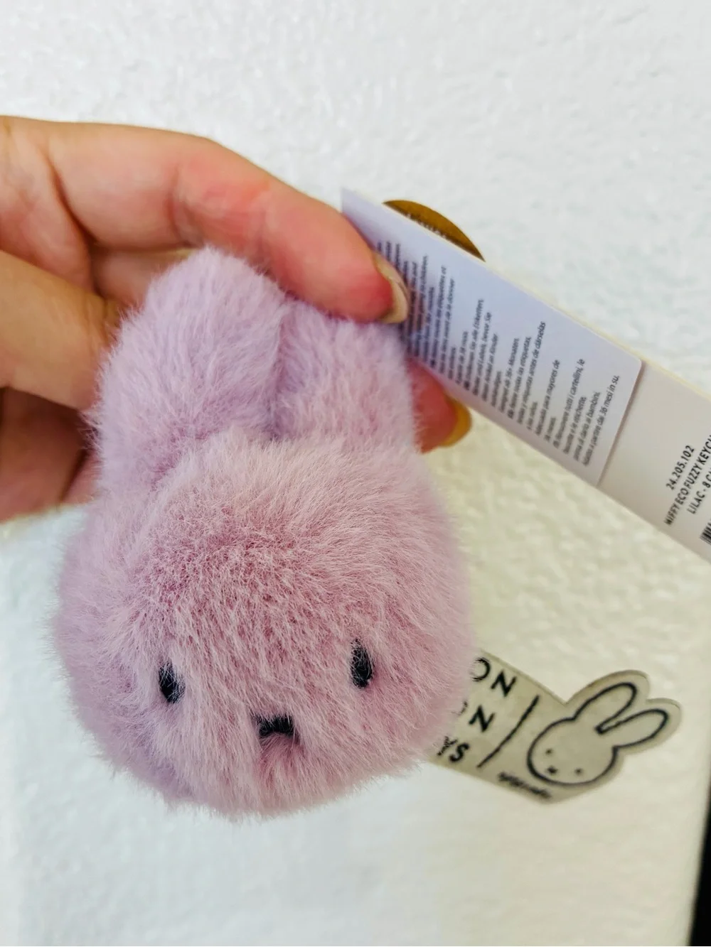 miffy Lavender Plush Bunny Key Holder